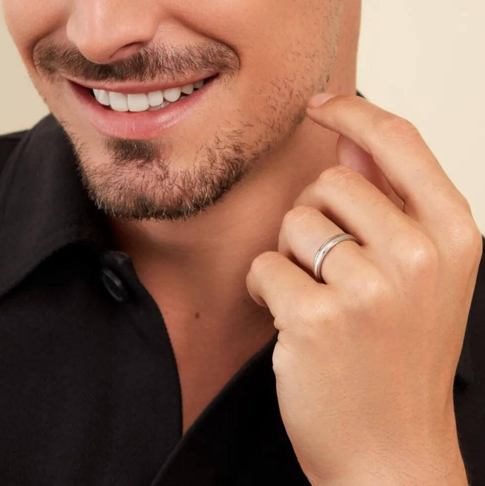 Alliance Argent Blanc Loic