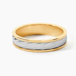 Alliance Effet Mat Ruban Plat Or Bicolore