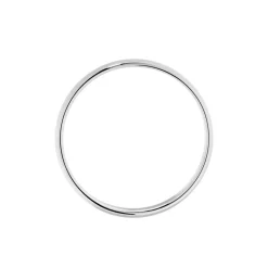 Alliance Elfi Ruban Bombé Argent Blanc