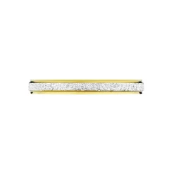 Alliance Fine Diamantee Ruban Plat Or Bicolore