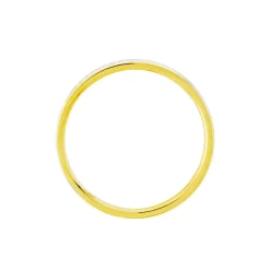 Alliance Fine Diamantee Ruban Plat Or Bicolore