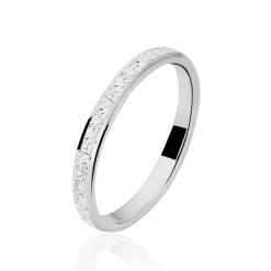 Alliance Fine Ruban Plat Or Blanc