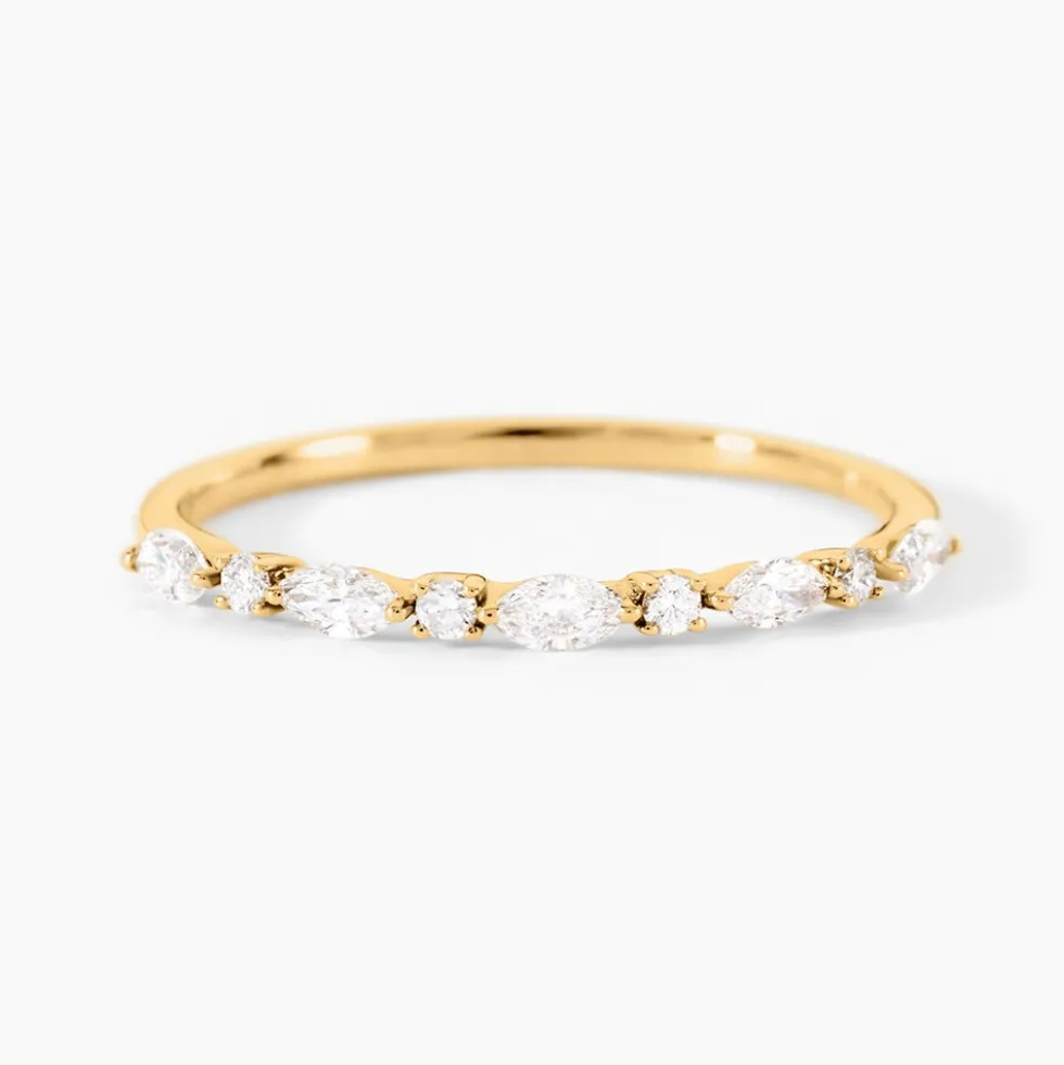 Alliance Gaetano Or Jaune Diamant Synthétique