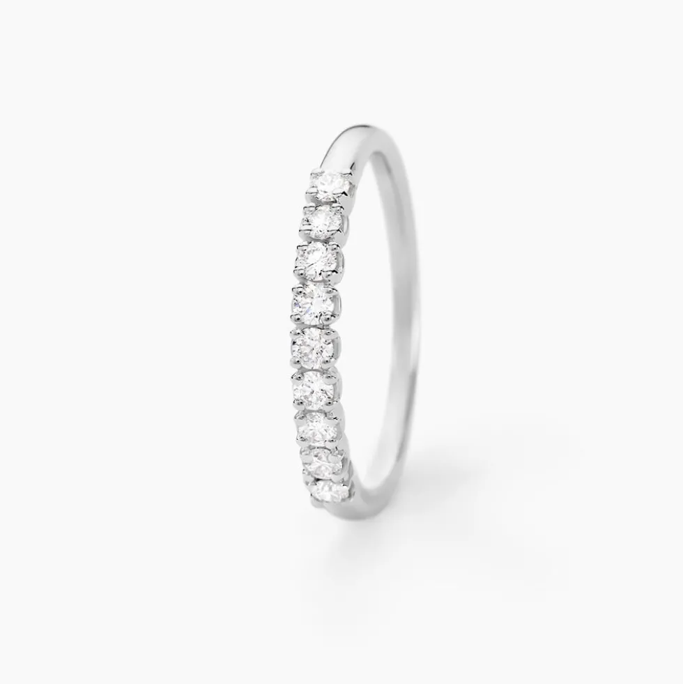 Alliance Hera Or Blanc Diamant