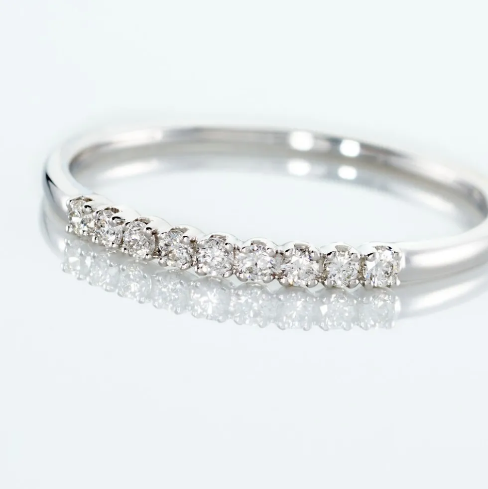 Alliance Hera Or Blanc Diamant
