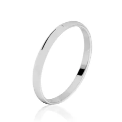 Alliance Irais Demi Jonc Classique Or Blanc