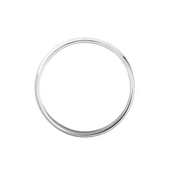 Alliance Irais Demi Jonc Classique Or Blanc