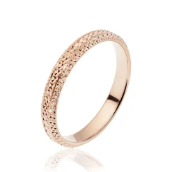 Alliance Luzia Demi Jonc Classique Or Rose