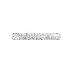 Alliance Multi Facettes Diamantee Or Blanc