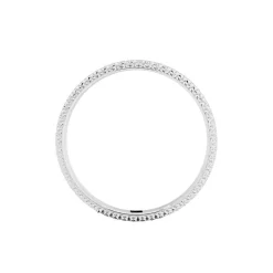 Alliance Multi Facettes Diamantee Or Blanc