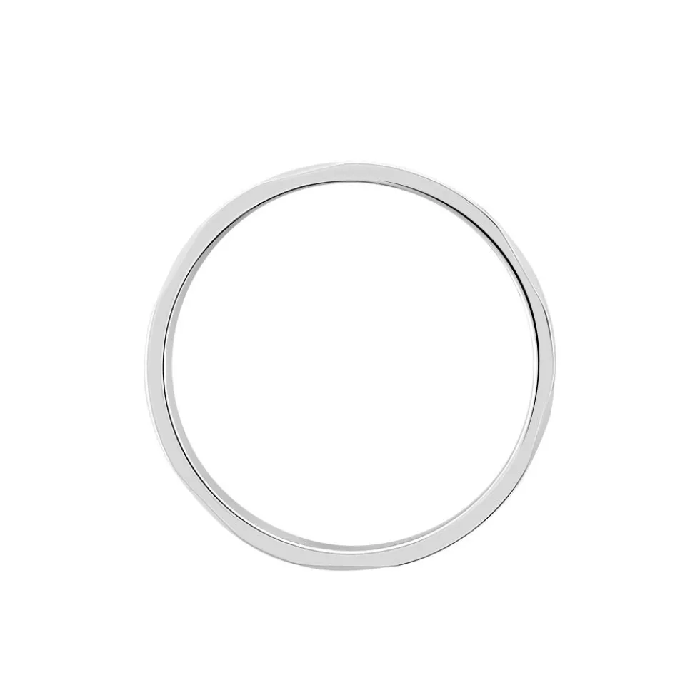 Alliance Naidy Ruban Plat Argent Blanc