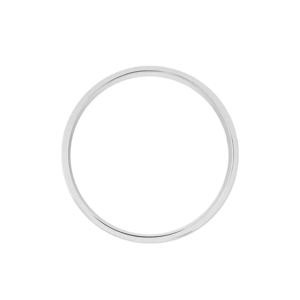 Alliance Nelida Ruban Plat Argent Blanc