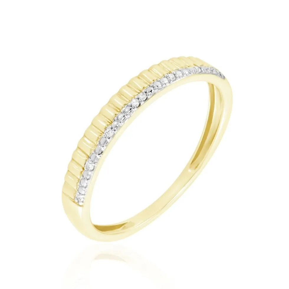 Alliance Or Jaune Adah Diamants