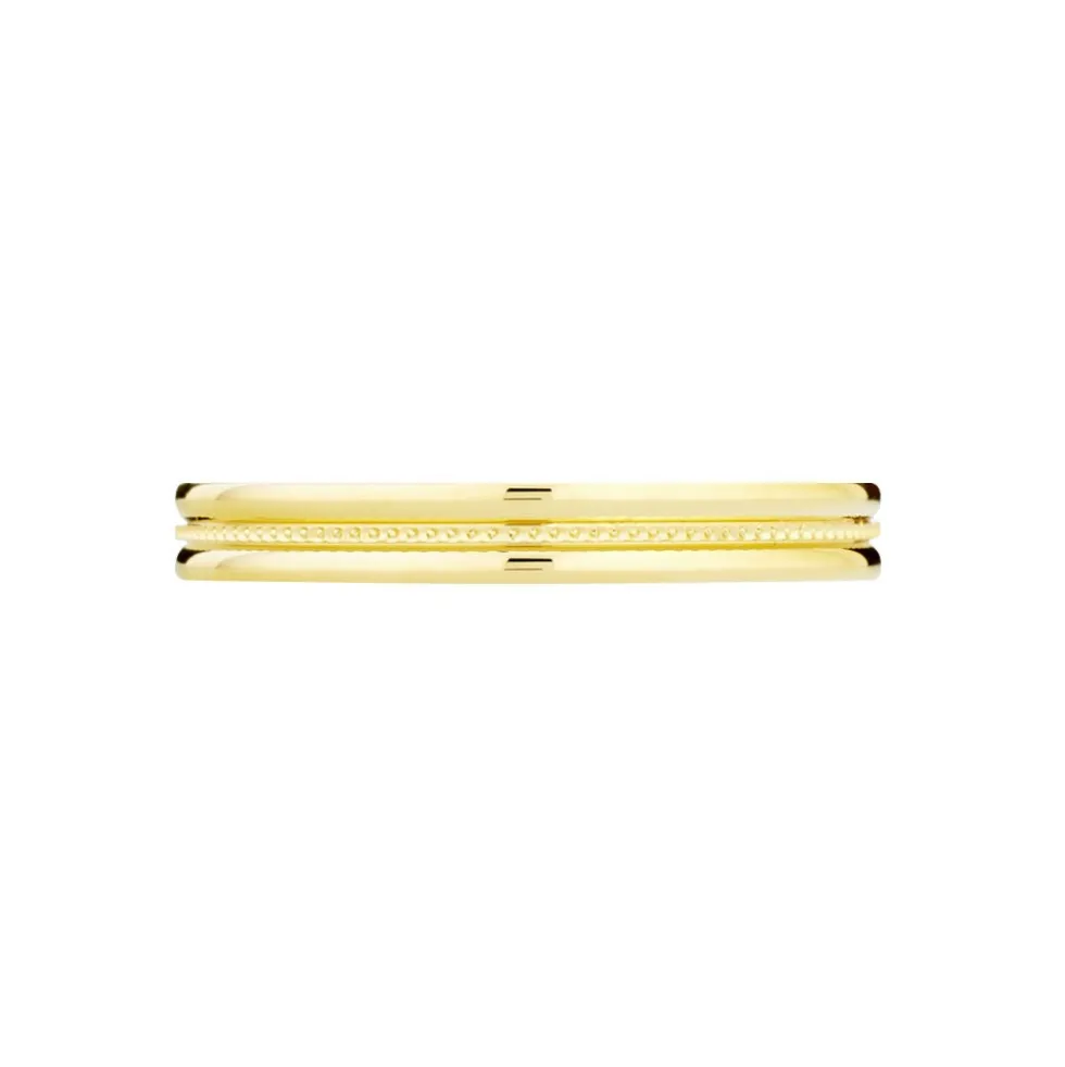 Alliance Perlee Ruban Plat Or Jaune