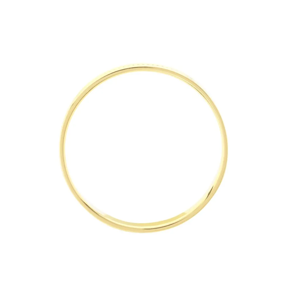 Alliance Perlee Ruban Plat Or Jaune
