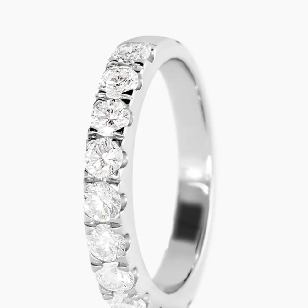 Alliance Pristina Ld Platine Blanc Diamant Synthétique