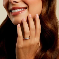 Alliance Rhea Ld Platine Blanc Diamant Synthétique