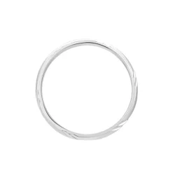 Alliance Soriya Demi Jonc Classique Argent Blanc