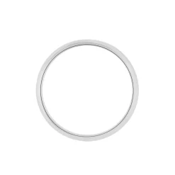 Alliance Aphroditia Demi Jonc Bombe Platine Blanc
