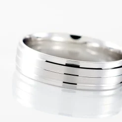 Alliance Basile Ruban Plat Or Blanc
