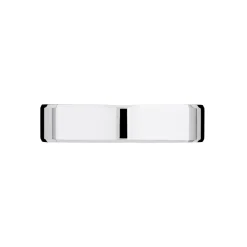 Alliance Carree Polie Or Blanc