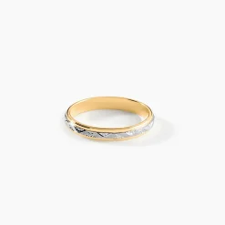 Alliance Cesarius Ruban Plat Or Bicolore