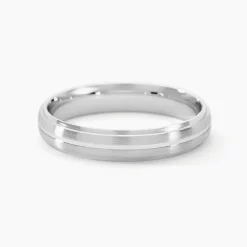 Alliance Circios Demi Jonc Classique Or Blanc