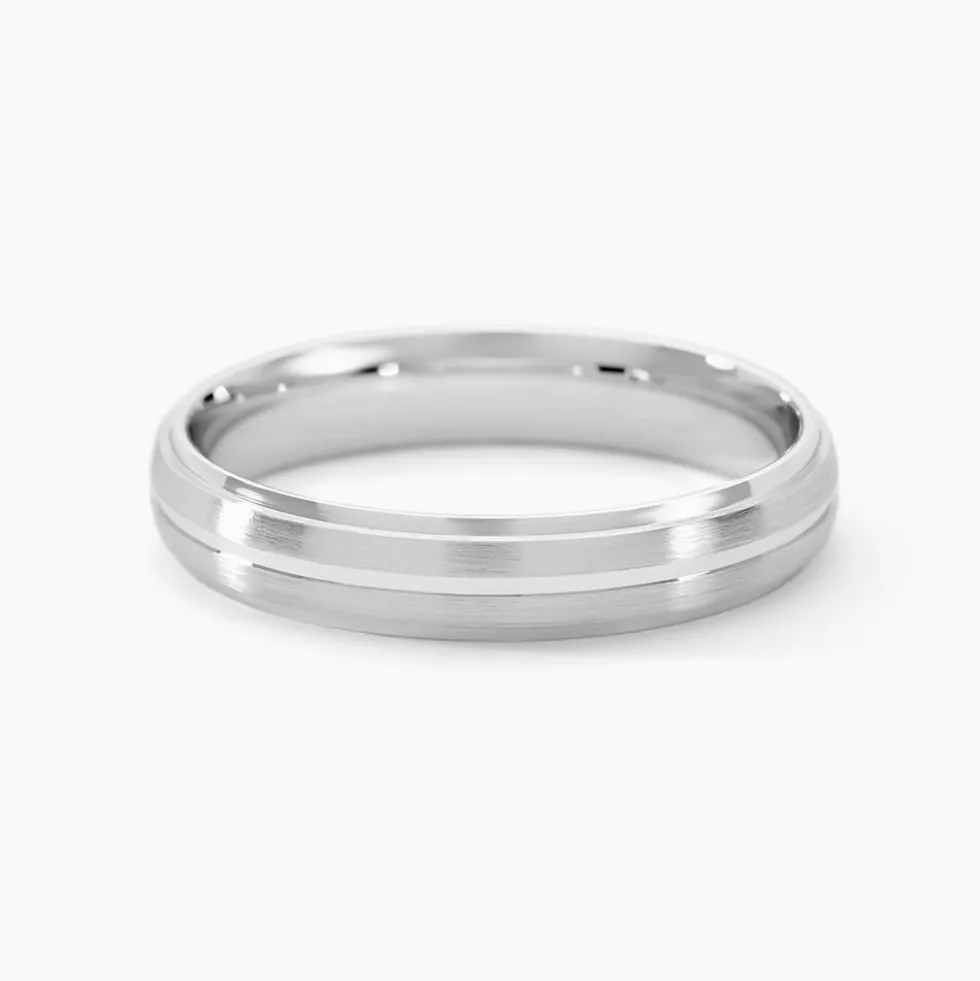 Alliance Circios Demi Jonc Classique Or Blanc