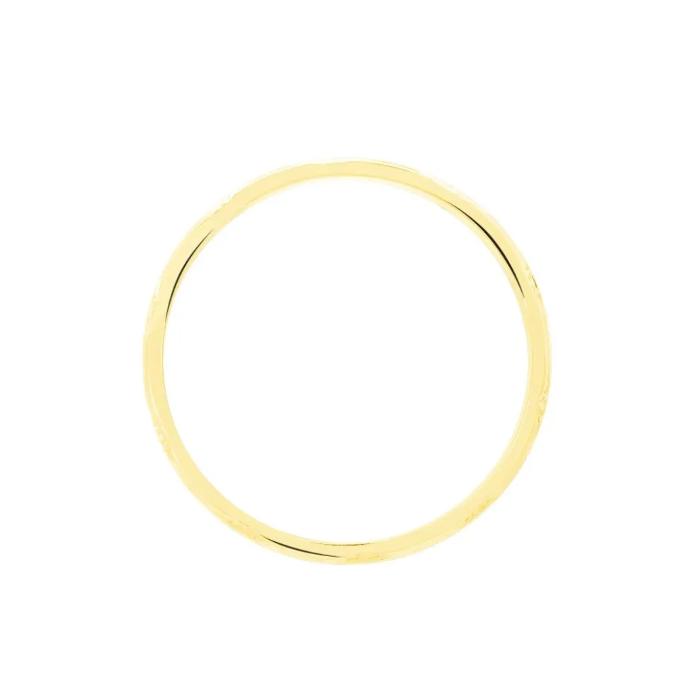 Alliance Clotilde Demi Jonc Classique Or Bicolore