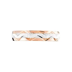 Alliance Clotilde Ruban Plat Or Bicolore
