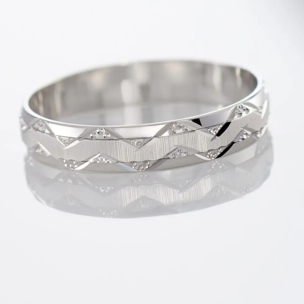 Alliance Clotilde Ruban Plat Or Blanc