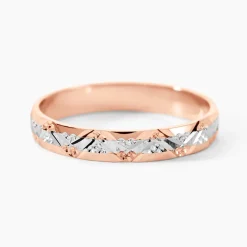 Alliance Clotilde Ruban Plat Or Bicolore
