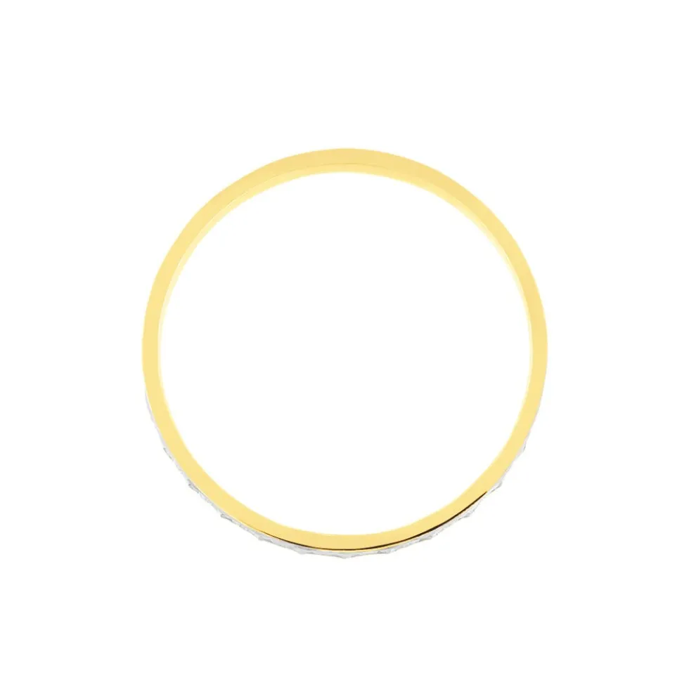 Alliance Fantaisie Ruban Plat Or Bicolore