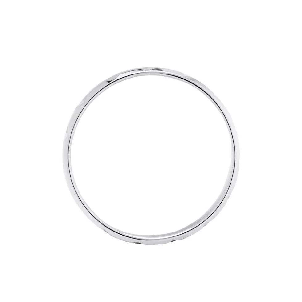 Alliance Fantaisie Ruban Plat Or Blanc