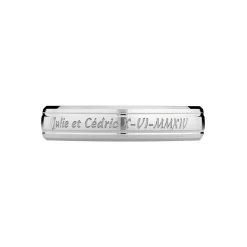 Alliance Fleur De Peau Demi Jonc Classique Or Blanc