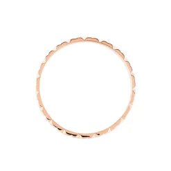 Alliance Fleur Diamantee Ruban Plat Or Rose