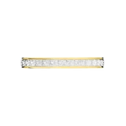 Alliance Grain De Folie Diamantee Ruban Plat Or Bicolore