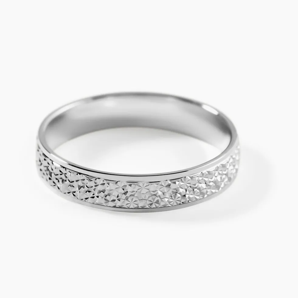 Alliance Herveva Ruban Plat Or Blanc