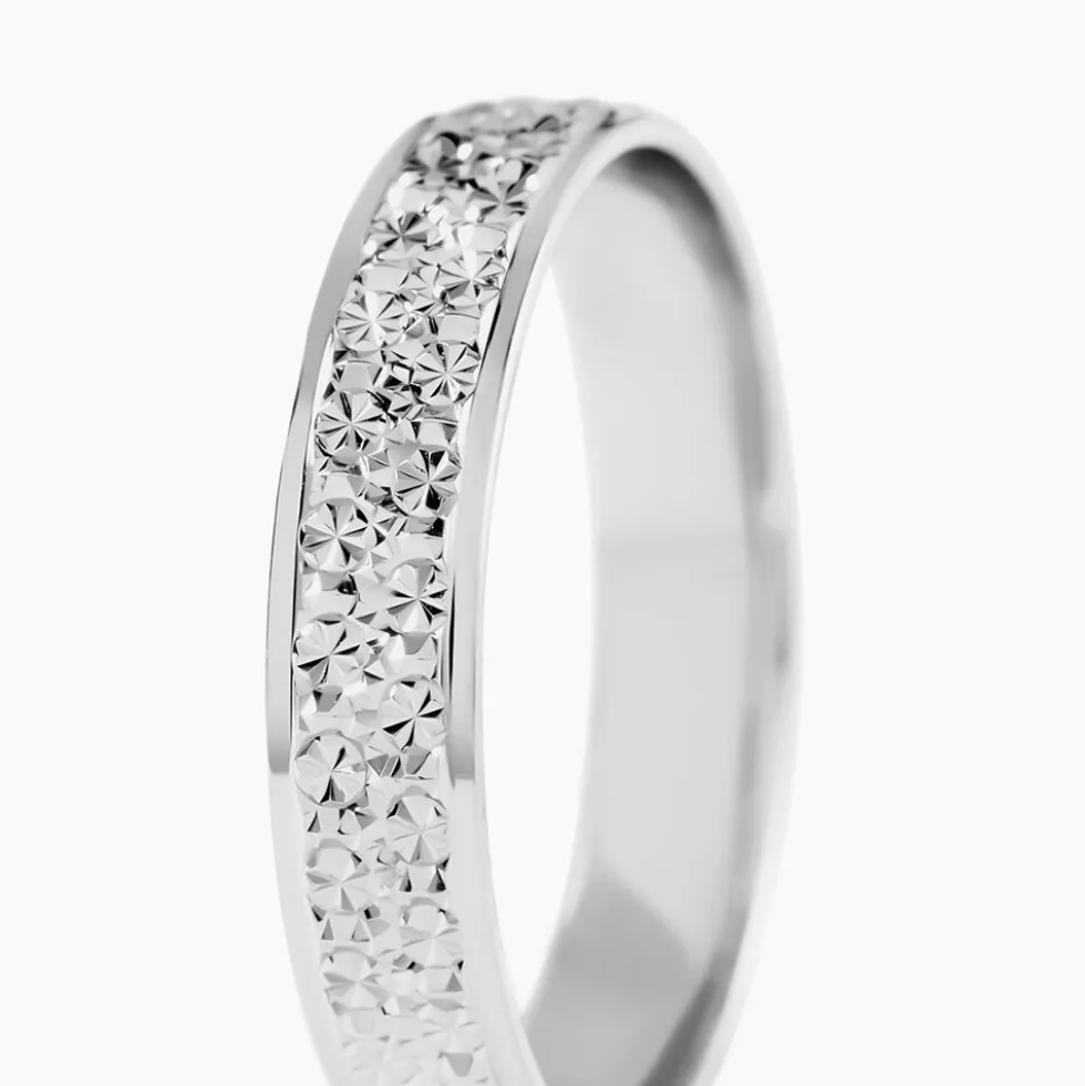 Alliance Herveva Ruban Plat Or Blanc