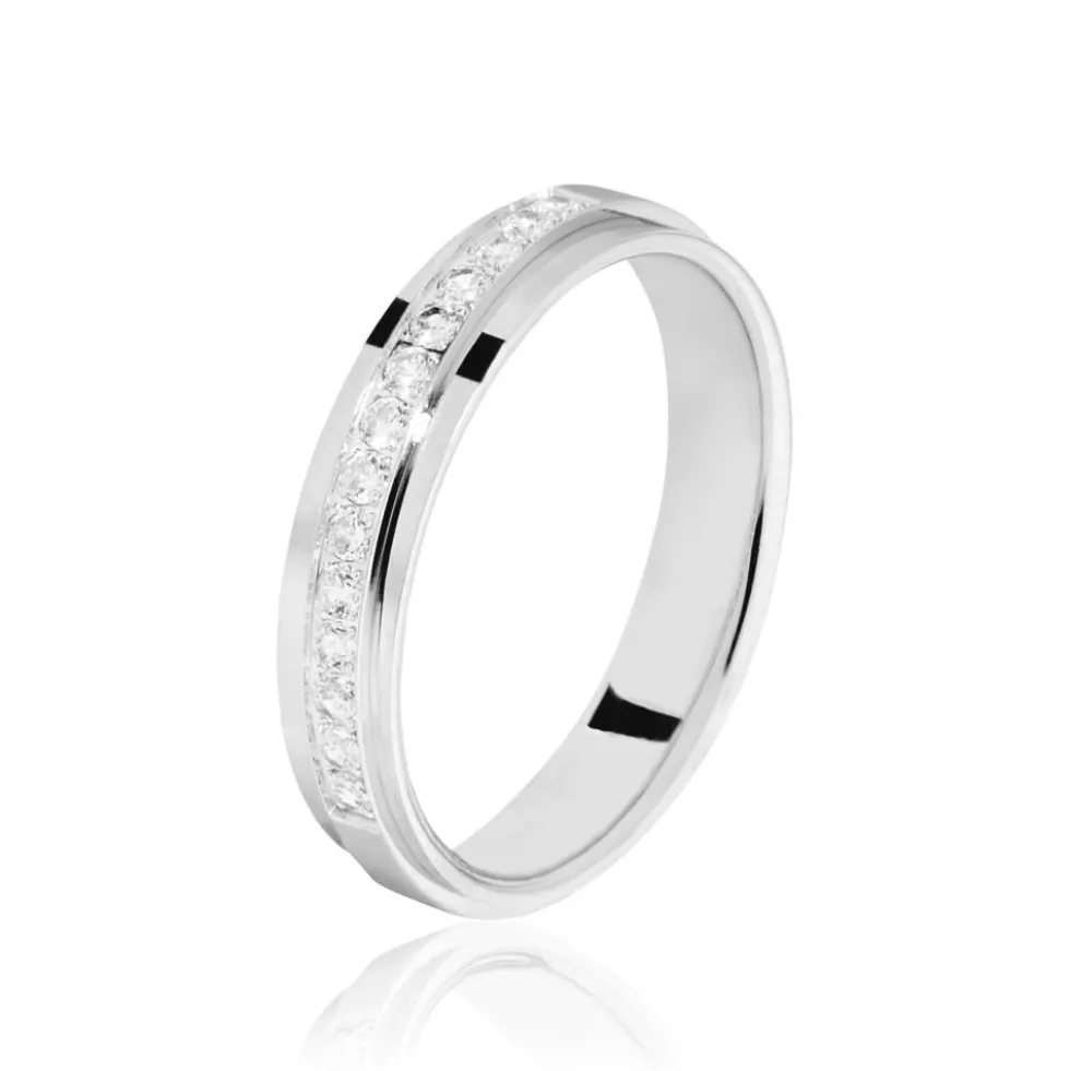 Alliance Iride Or Blanc Diamant