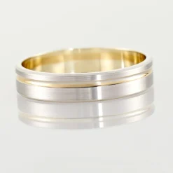 Alliance Marcio Ruban Plat Or Bicolore
