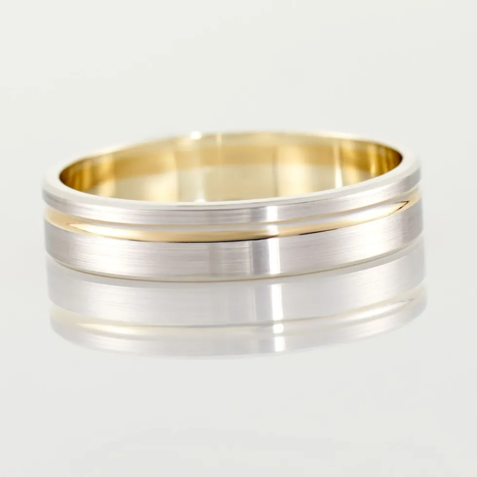 Alliance Marcio Ruban Plat Or Bicolore
