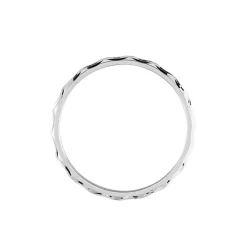 Alliance Marguerite Demi Jonc Classique Or Blanc