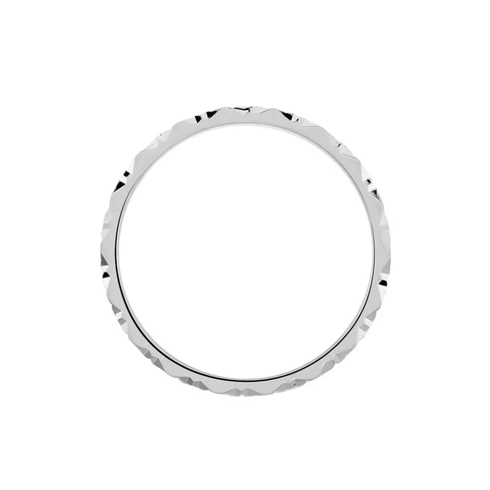 Alliance Marziale Ruban Plat Or Blanc
