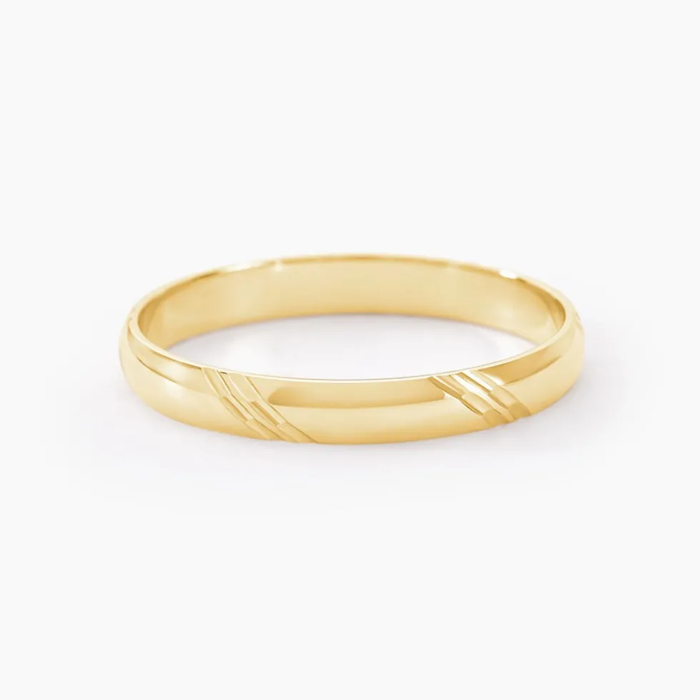 Alliance Massina Demi Jonc Classique Or Jaune