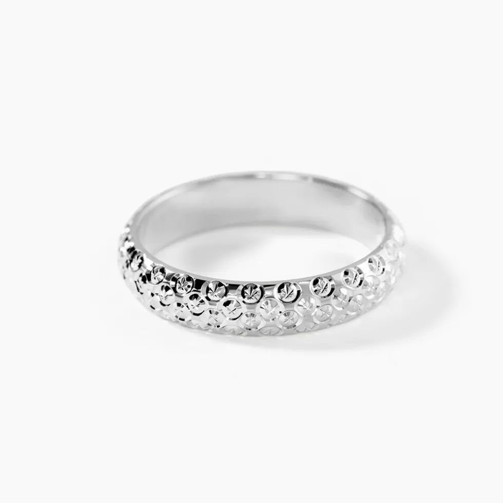 Alliance Mathena Ruban Plat Or Blanc