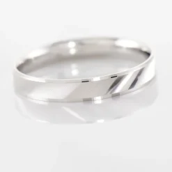 Alliance Matheo Ruban Plat Or Blanc