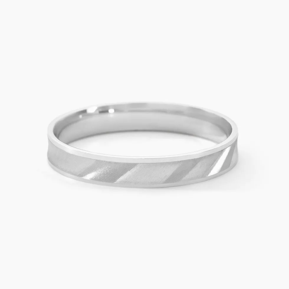Alliance Matheo Ruban Plat Or Blanc