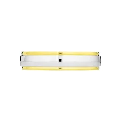 Alliance Miroir Ruban Plat Or Bicolore