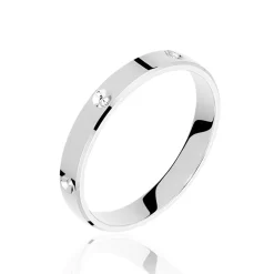 Alliance Pascaline Ruban Plat Or Blanc
